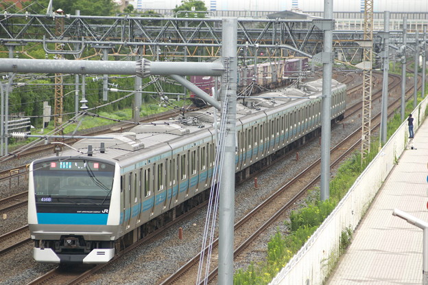 京浜東北線with貨物列車