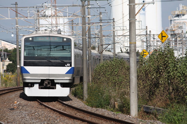 写真: 常磐線　E531系K407編成　394M　普通上野行