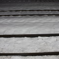積雪の線路