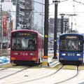 阪堺電気軌道　モ701形704・モ601形603