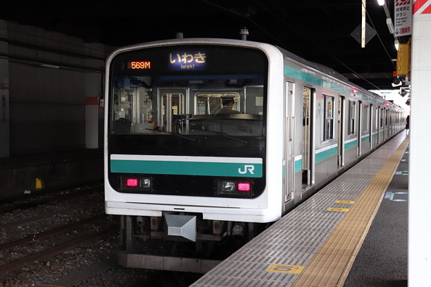 常磐線　E501系K704編成　569M　普通 いわき 行　2019.06.05