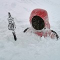 写真: １２．雪を被ったお地蔵さん