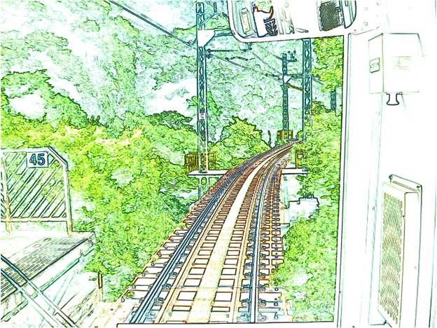 写真: その渋い電車は叡山電鉄鞍馬線