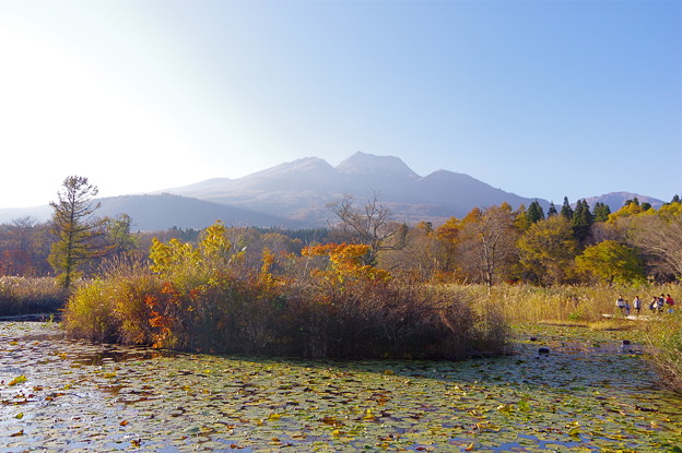 写真: 妙高山といもり池