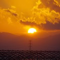 写真: 中野の夕陽