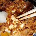 写真: 天ぷら 若杉 巣ごもり天丼 かき揚げアップ