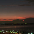 写真: 20140822 4:40 夜明けの木星と金星(IMG_4975)