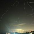 写真: 別府湾上の秋の星座とM74の位置(IMG_0401)
