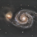 写真: M51子持ち銀河