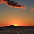 写真: 伊豆へ沈む夕日2