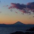 写真: 富士山夕景