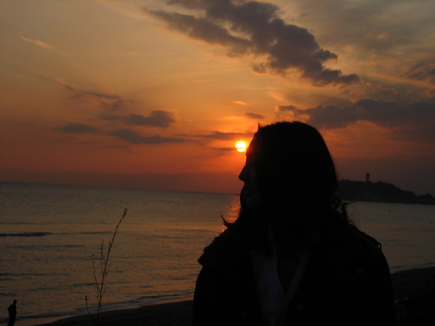 江ノ島に沈む夕陽08