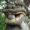 写真: 涌谷神社の狛犬さん