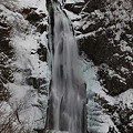 写真: 厳寒の秋保大滝
