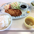 写真: 札幌市建設局下水道庁舎食堂　とんかつ定食
