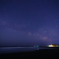 写真: 千葉　東浪見海岸の星空