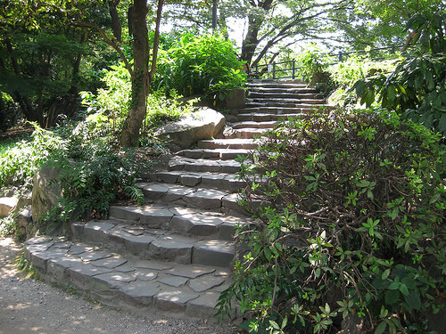 Stairs to the ruins of Hibiya Mitsuke