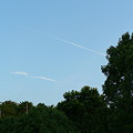 写真: 淡輪　飛行機雲
