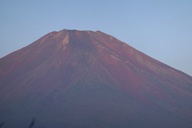 写真: 朝の富士山