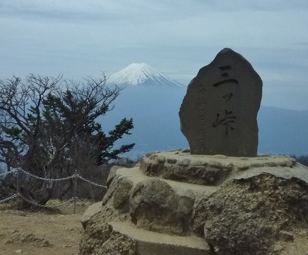 写真: 三つ峠からの富士山