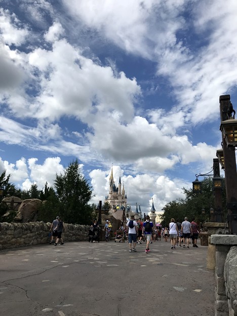 写真: Cinderella Castle 8-22-18