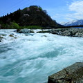 写真: 水のある風景−清津川