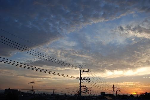 写真: 夕方の空