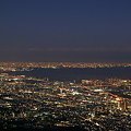 写真: 掬星台の夜景　大阪湾
