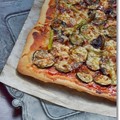Photos: 常備菜で作ったズッキーニとマッシュルームのピザ