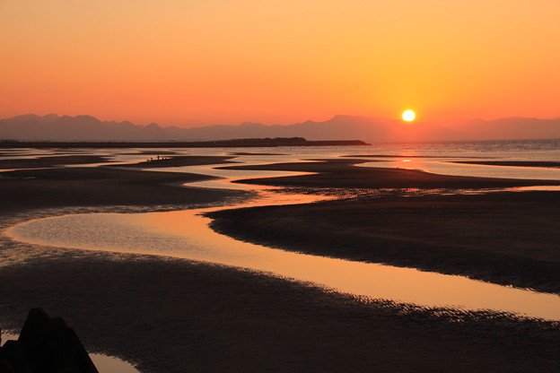 ☆落日の真玉海岸
