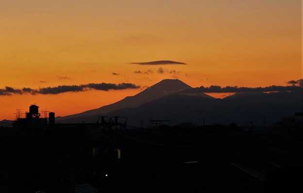 写真: 富士夕焼け