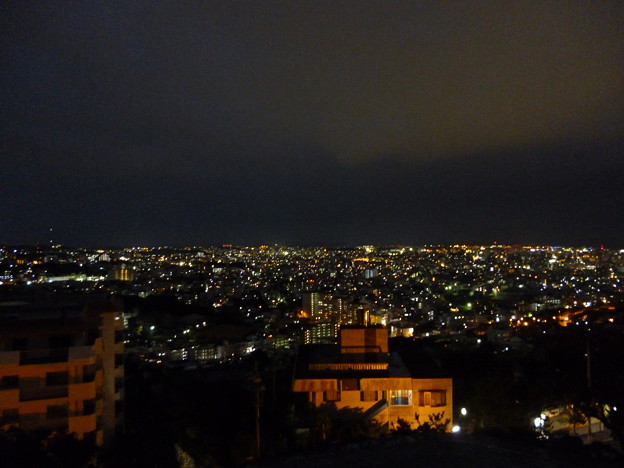 写真: 那覇の夜景４＠首里城