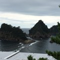 三四郎島の陸繋トンボロ