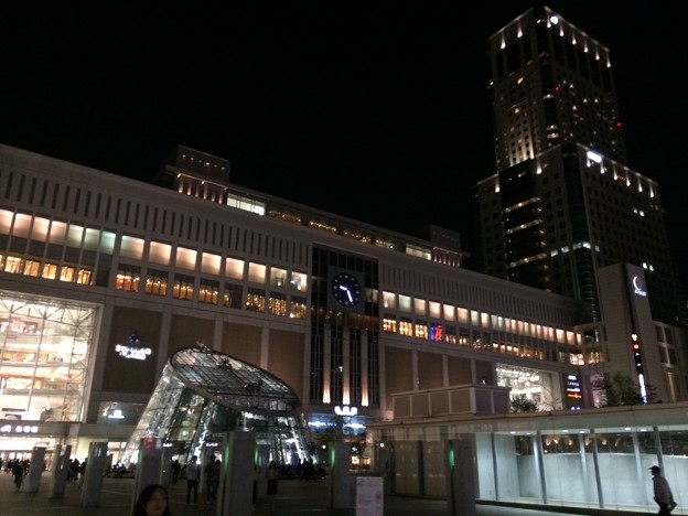写真: 2017札幌駅 夜