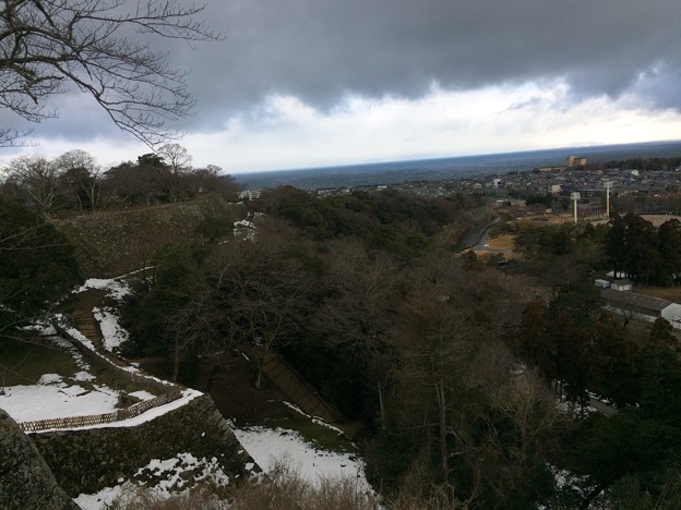 写真: 彦根城からの景観