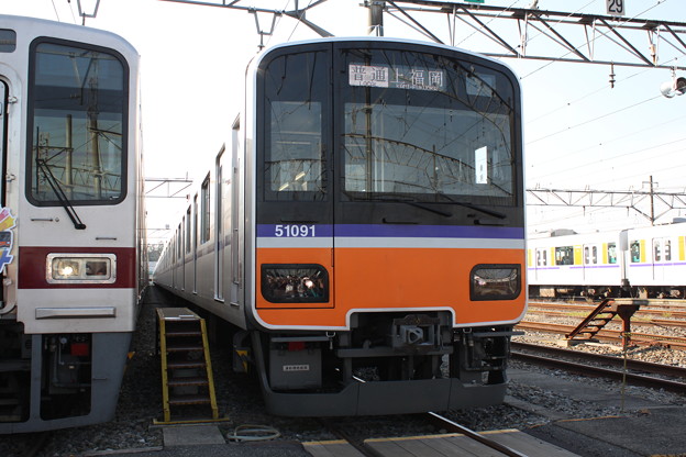東上線50090系　51091F　普通　上福岡表示