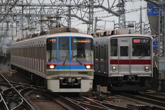 三田線6300形　6309F・東上線9000系　9104F