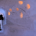 写真: 月山志津温泉「雪旅籠の灯り」
