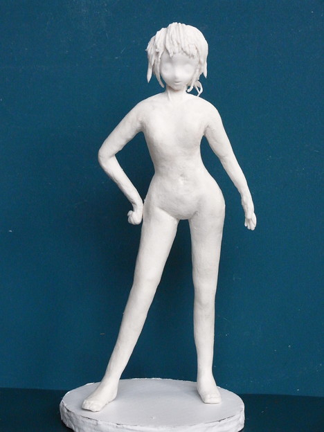写真: 紙粘土人形裸婦４前