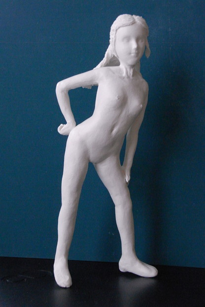 写真: 紙粘土人形裸婦３７