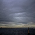 写真: 東京湾−嵐のあとの夕焼け1_wm