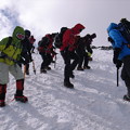 写真: 日本の山　雪山講習会　那須茶臼岳　STEP1・1班　講習風景1