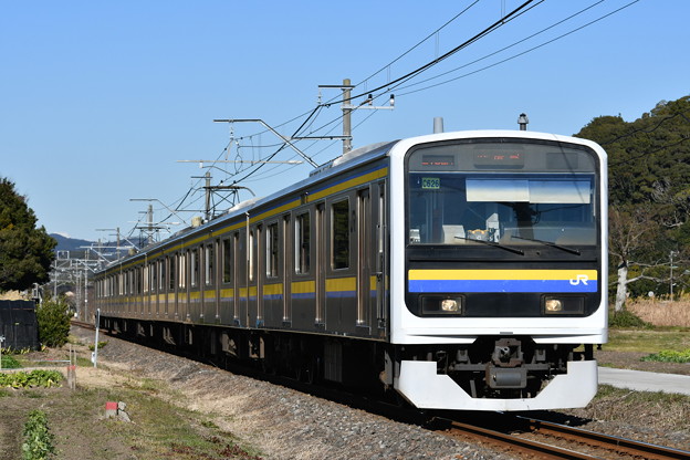 内房線普通列車 2186M (D500編)