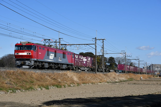 写真: 貨物列車 (EH500-41)
