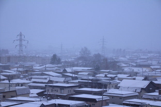 写真: 雪景色・吹雪01