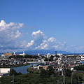写真: 津軽半島と堤川01-11.08.26