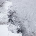 雪の断崖