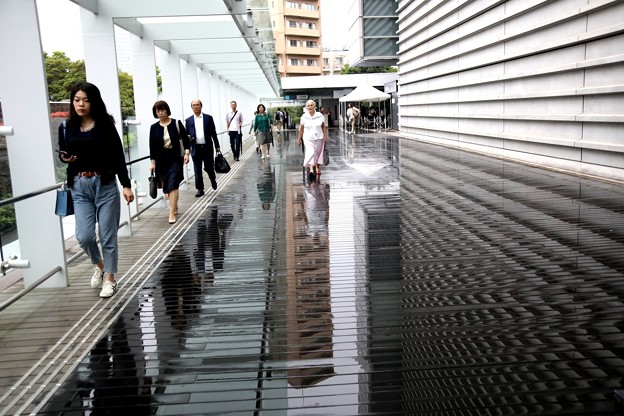 写真: 雨の日の国立新美術館風景2