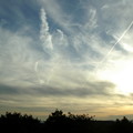 写真: 巻雲と高層雲の重なり