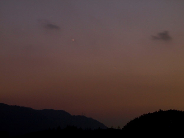 水星と金星(2015.01.19)